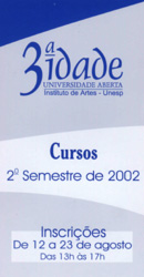 Folheto do programa