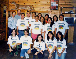 Equipe do Projeto Trilha com o Pró-Reitor de Extensão Universitária