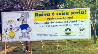Vacinação anti-rábica em Botucatu