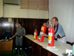 Treinamento de prevenção e combate a incêndios