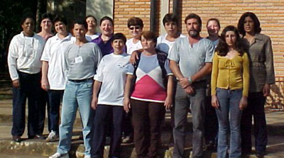 Funcionários do IGCE-Rio Claro que estão participando do curso