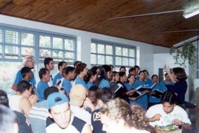 Apresentação do Coral no 26º aniversário de fundação da FE-Ilha Solteira
